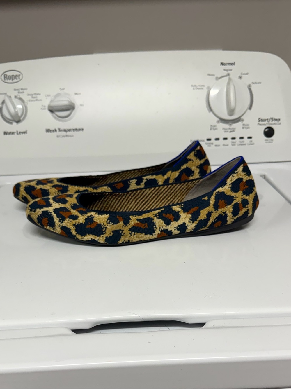 Rothy’s Size 12.5 Midnight Spot Square Flat